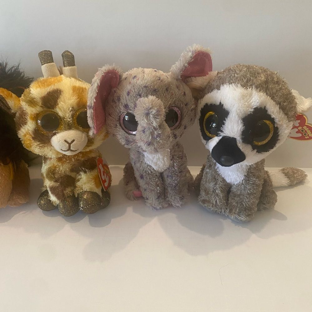 Beanie Boos Zoo Animals Stuffed Animals Bundle - Picture 3 of 3